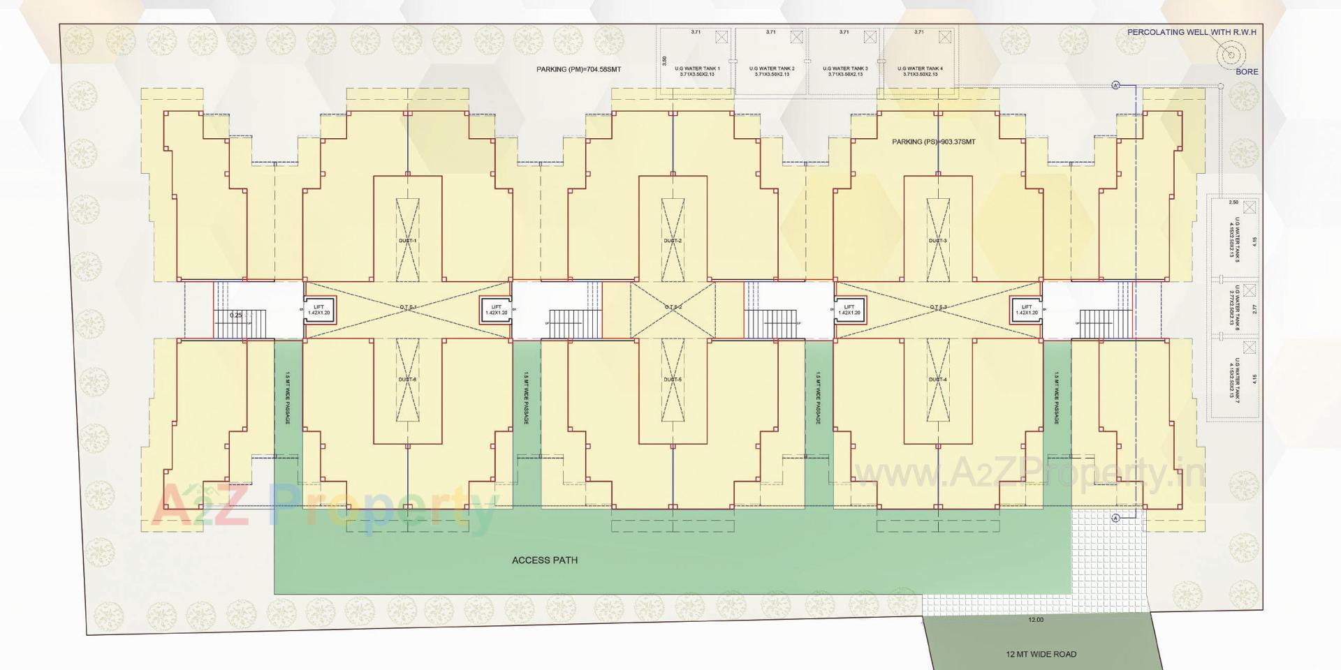 Layout of real estate project Shree Nexa Avenue located at Dashrath, Vadodara, Gujarat