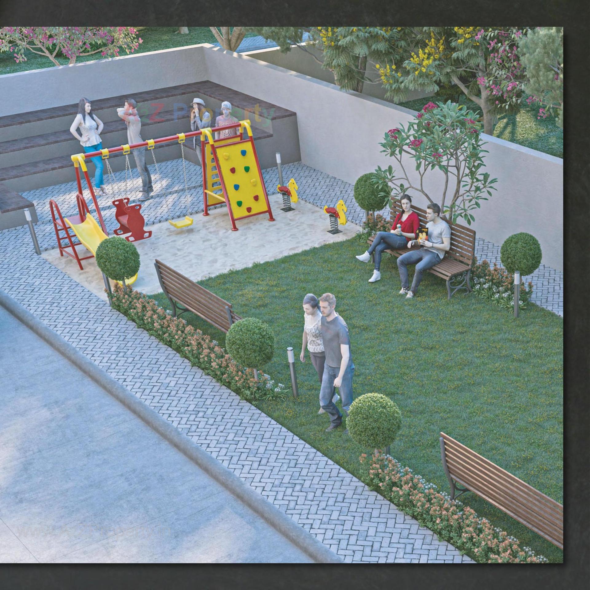 3D Elevation of real estate project Shree Nidhi Residency located at Bapod, Vadodara, Gujarat