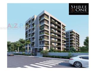 Elevation of real estate project Shree One located at Bhayli, Vadodara, Gujarat