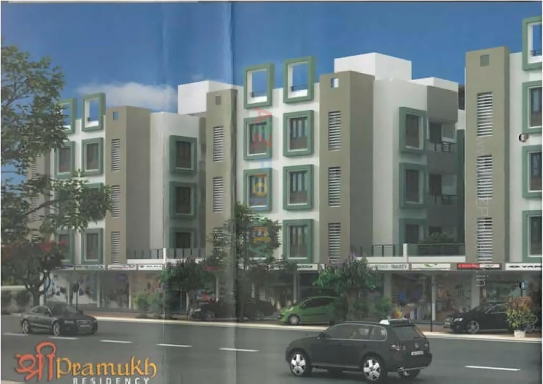 3D Elevation of real estate project Shree Pramukh Residency located at Padra, Vadodara, Gujarat