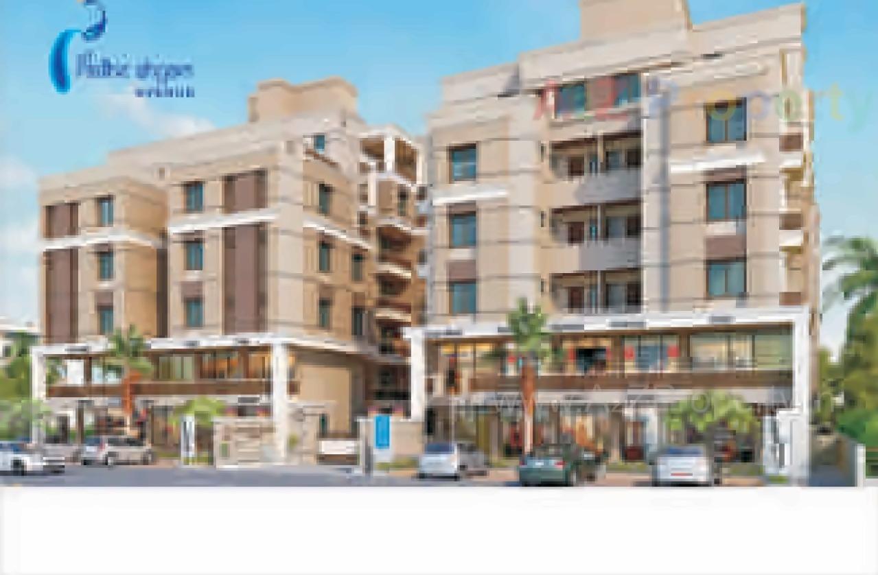 3D Elevation of real estate project Shree Radhe Shyam Avenue located at Bhayli, Vadodara, Gujarat