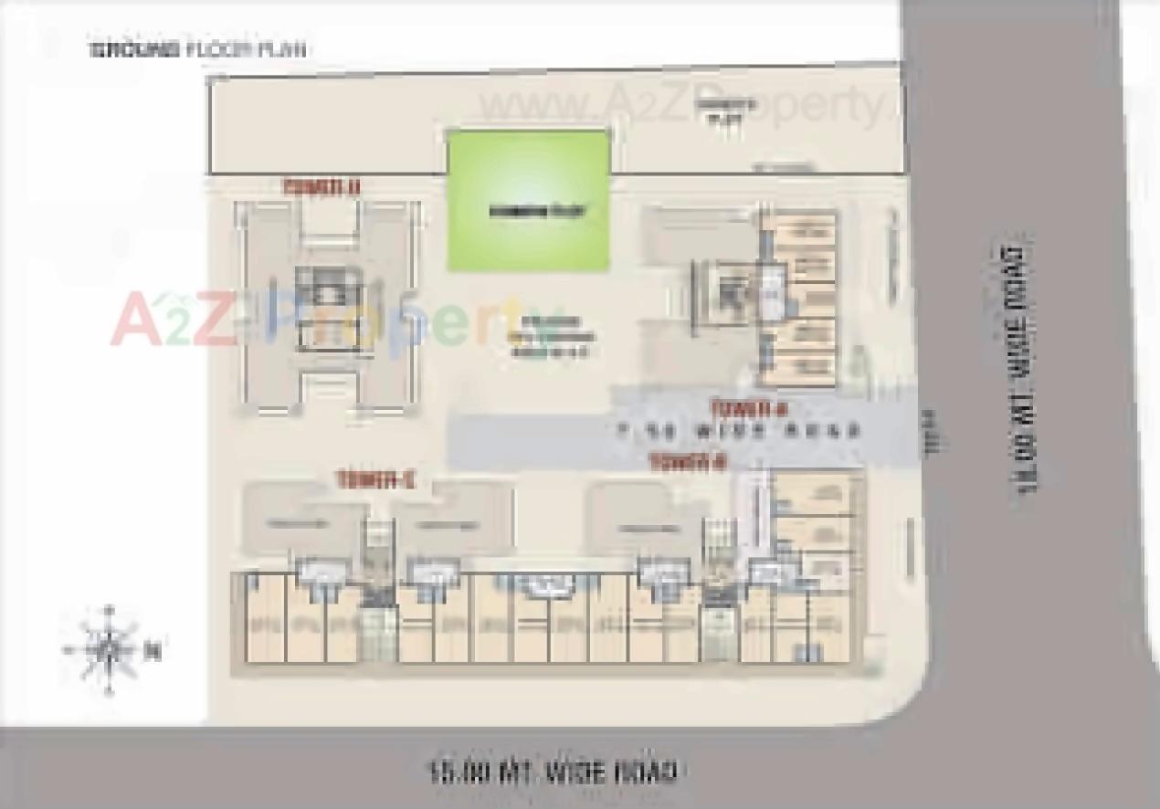 Layout of real estate project Shree Radhe Shyam Avenue located at Bhayli, Vadodara, Gujarat