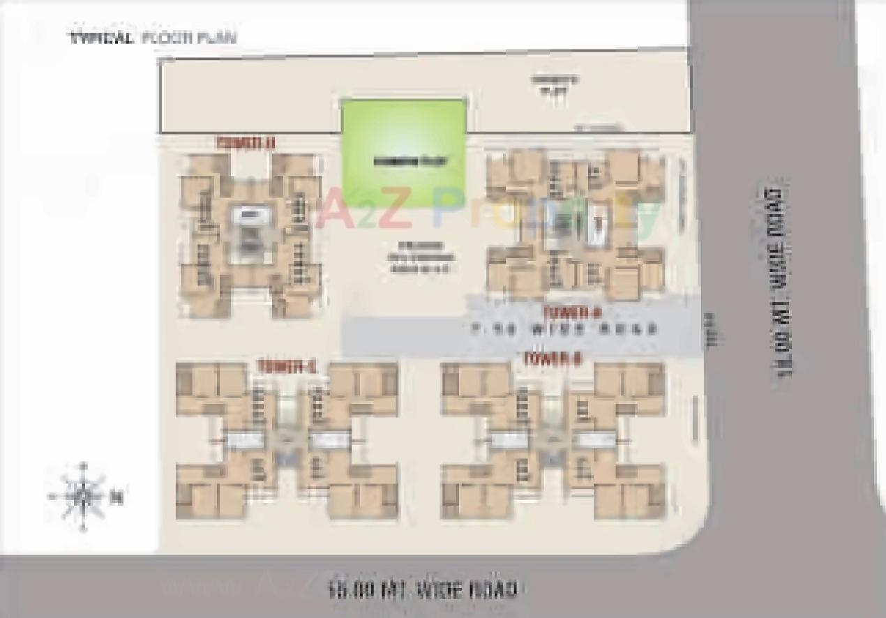 Layout of real estate project Shree Radhe Shyam Avenue located at Bhayli, Vadodara, Gujarat