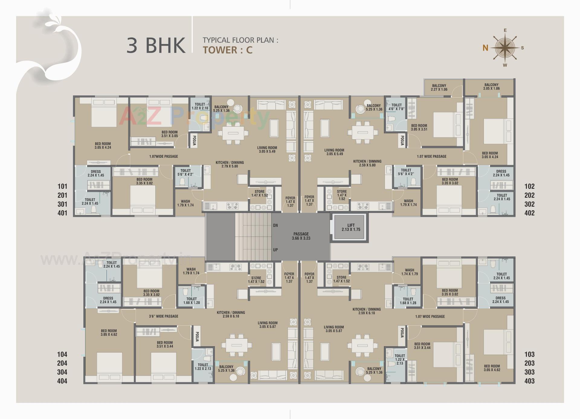 Layout of real estate project Shree Radhe Shyam Edifice located at Saiyad-vasana, Vadodara, Gujarat