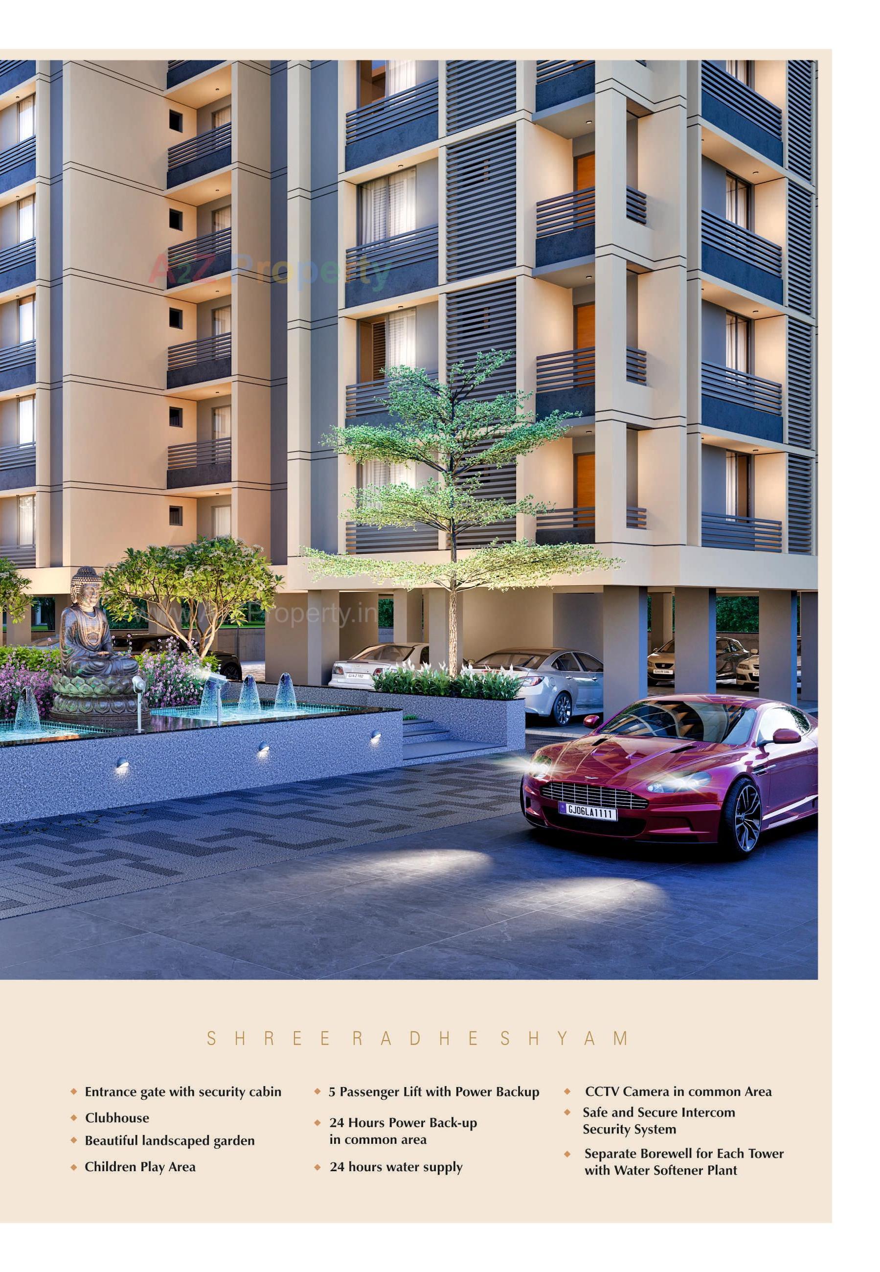 3D Elevation of real estate project Shree Radhe Shyam located at Sevasi, Vadodara, Gujarat