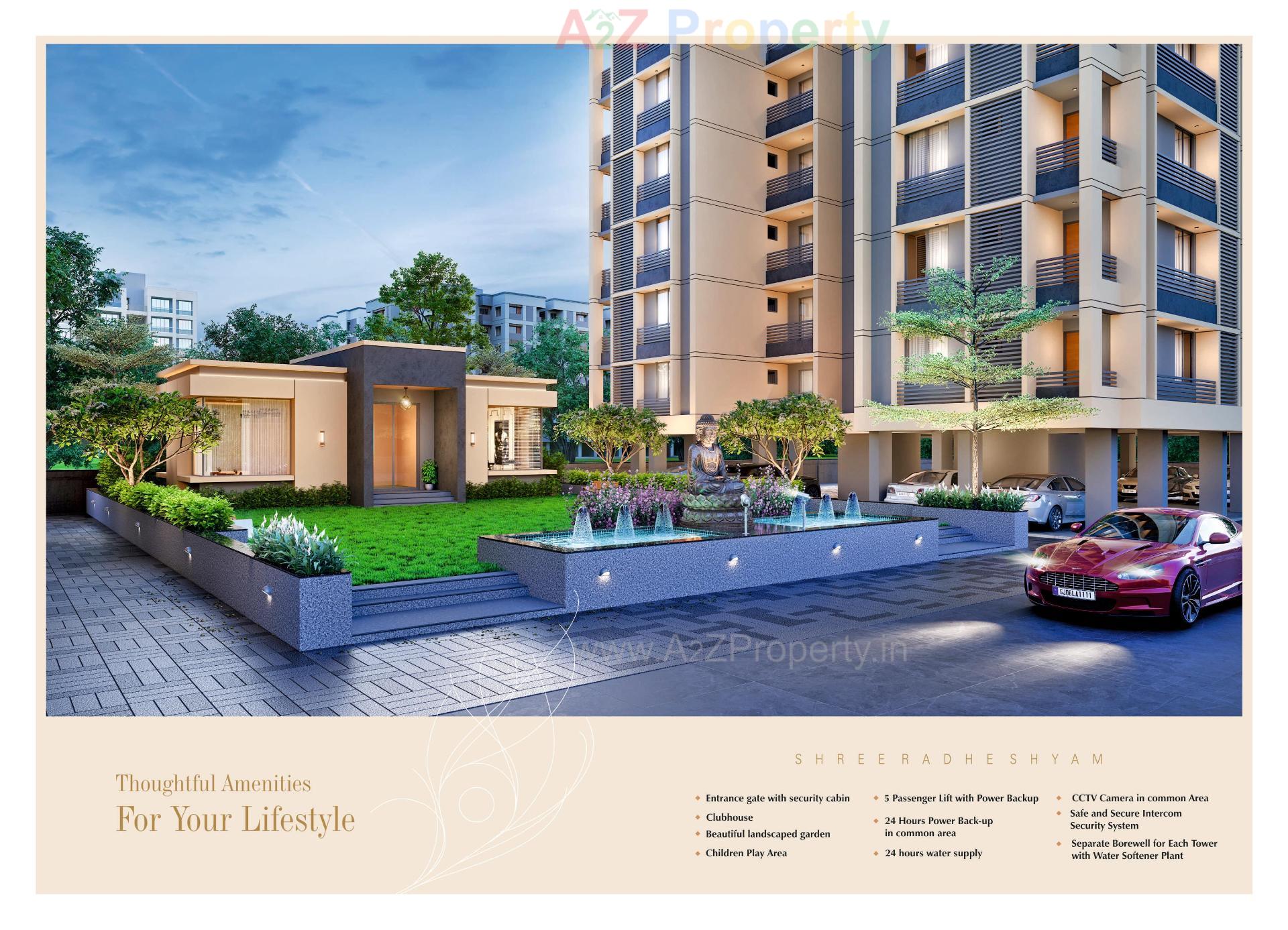 3D Elevation of real estate project Shree Radhe Shyam located at Sevasi, Vadodara, Gujarat