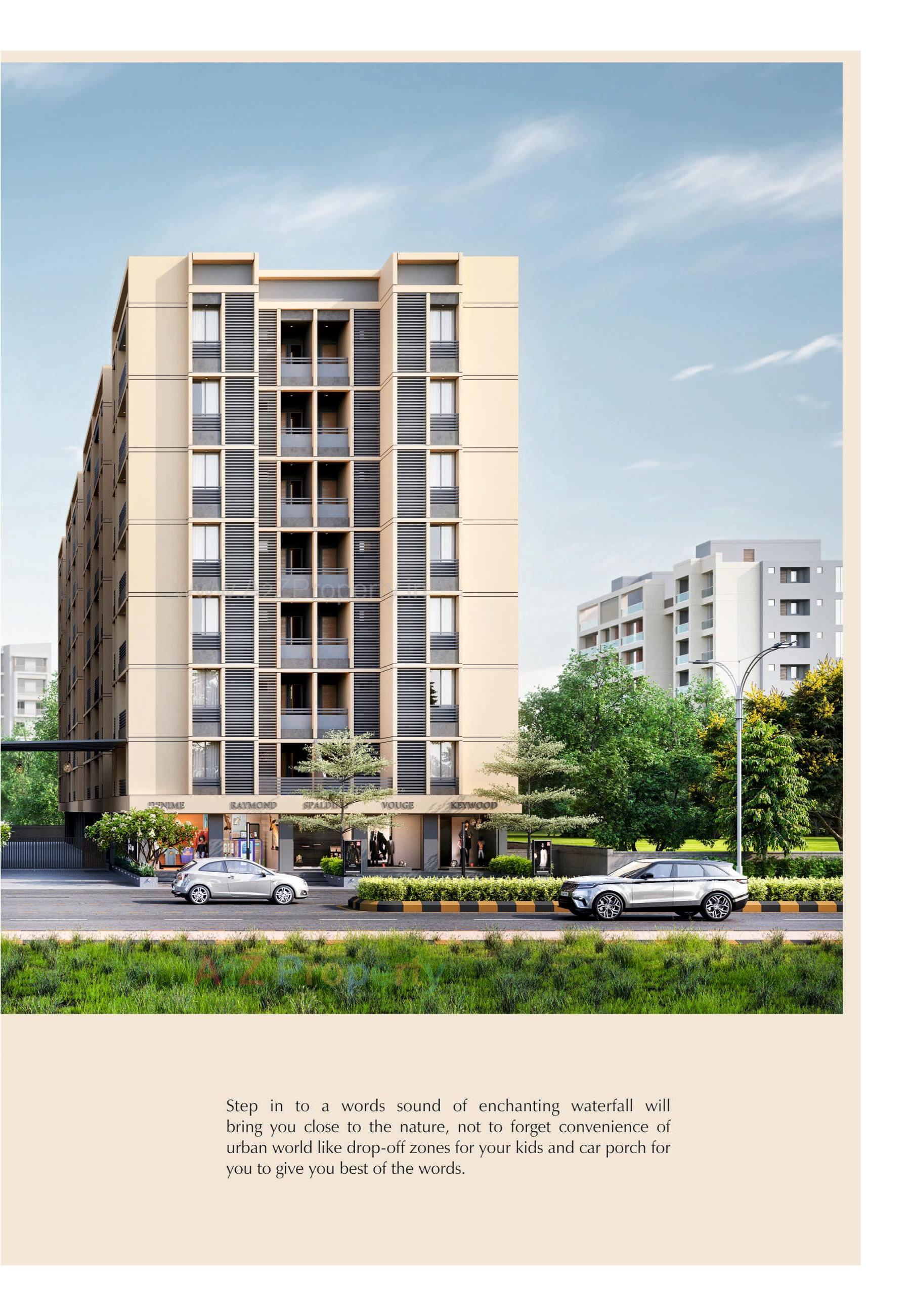 3D Elevation of real estate project Shree Radhe Shyam located at Sevasi, Vadodara, Gujarat