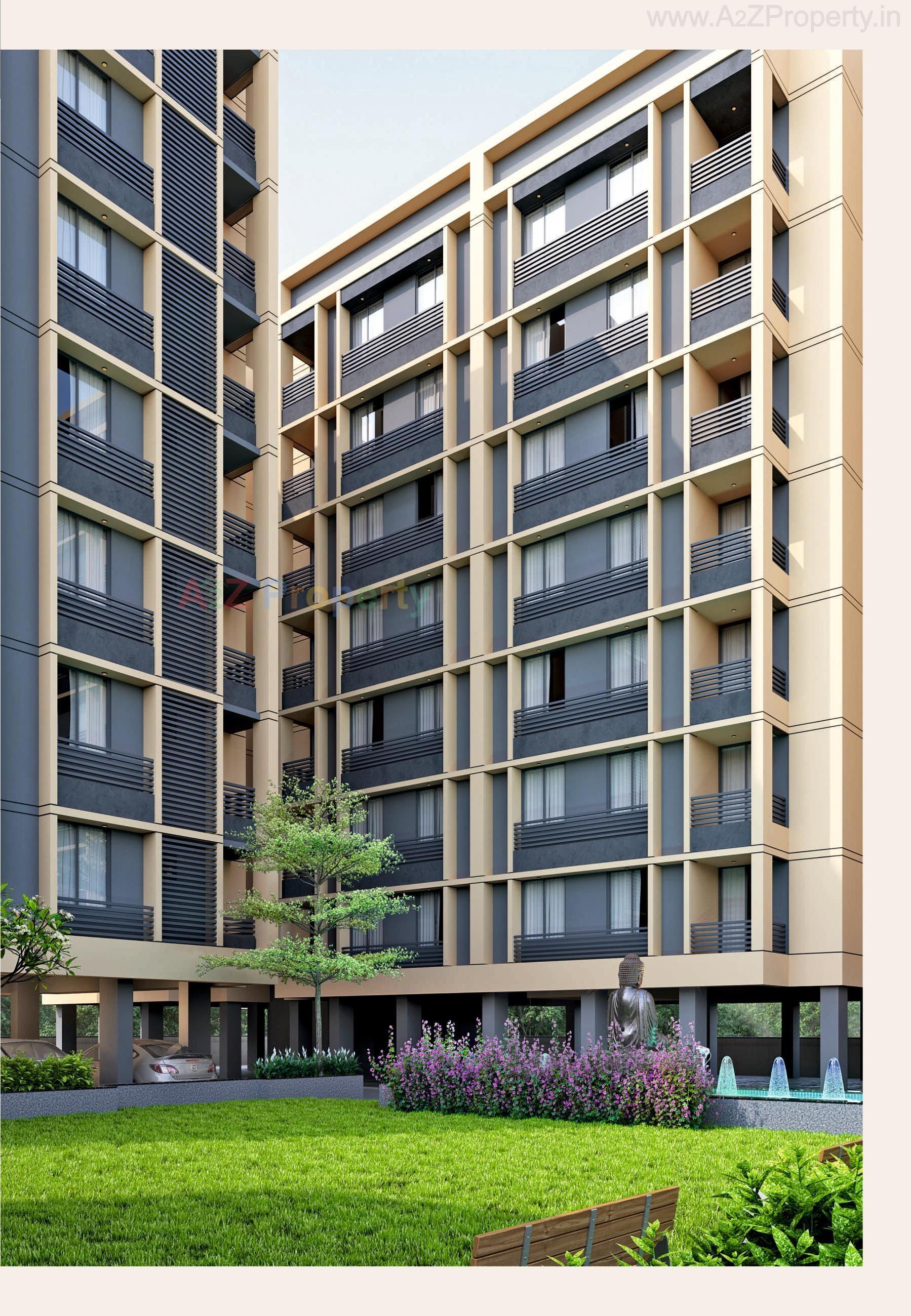 3D Elevation of real estate project Shree Radhe Shyam located at Sevasi, Vadodara, Gujarat