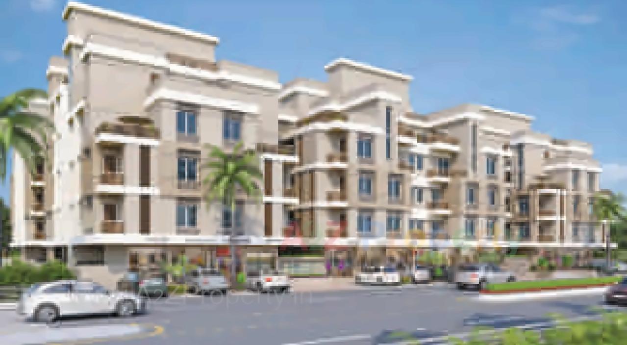 3D Elevation of real estate project Shree Radheshyam Elegance located at Vasna, Vadodara, Gujarat