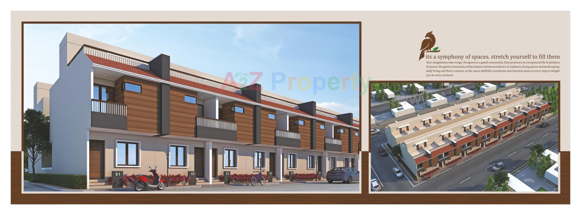 3D Elevation of real estate project Shree Raj Residency located at Bpod, Vadodara, Gujarat