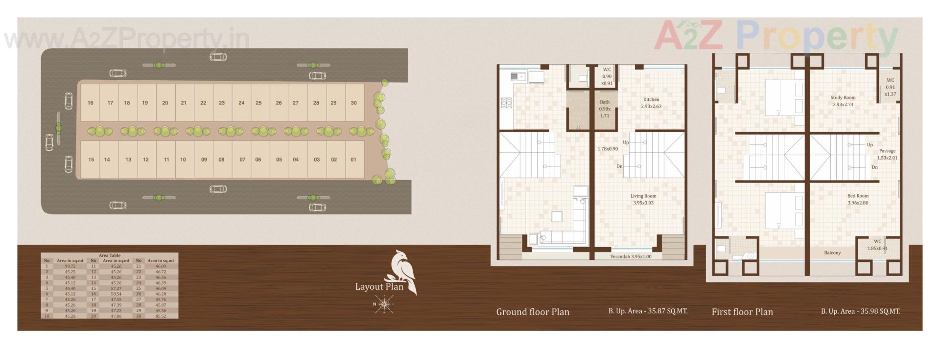 Layout of real estate project Shree Raj Residency located at Bpod, Vadodara, Gujarat