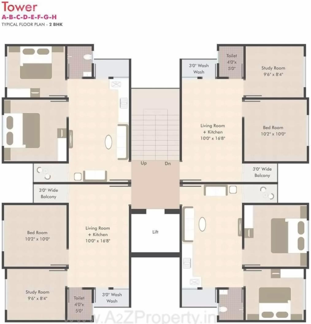 Layout of real estate project Shree Ram Residency located at Tarsali, Vadodara, Gujarat