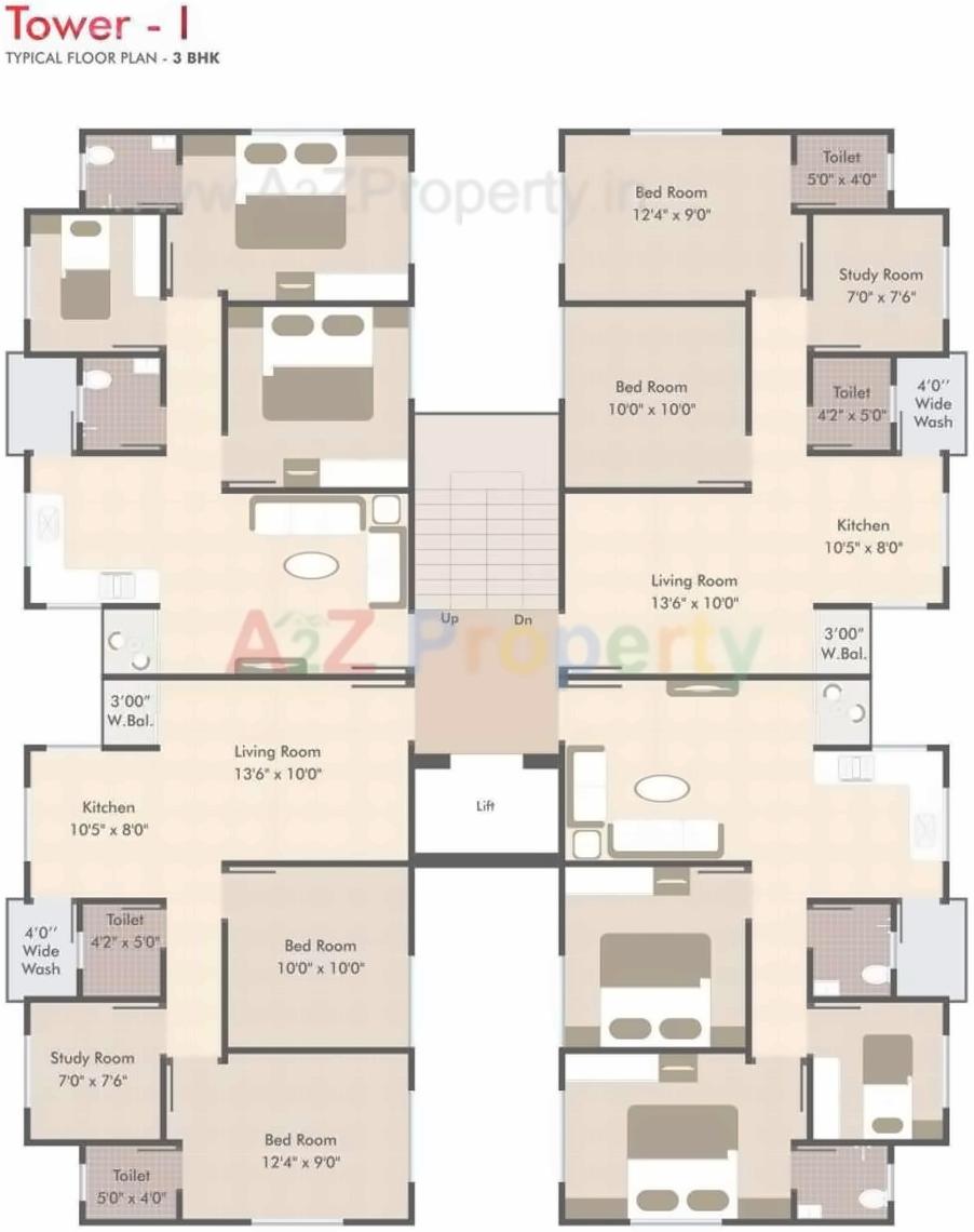 Layout of real estate project Shree Ram Residency located at Tarsali, Vadodara, Gujarat