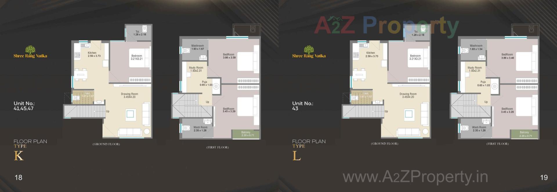 Layout of real estate project Shree Rang Vatika located at Karjan, Vadodara, Gujarat