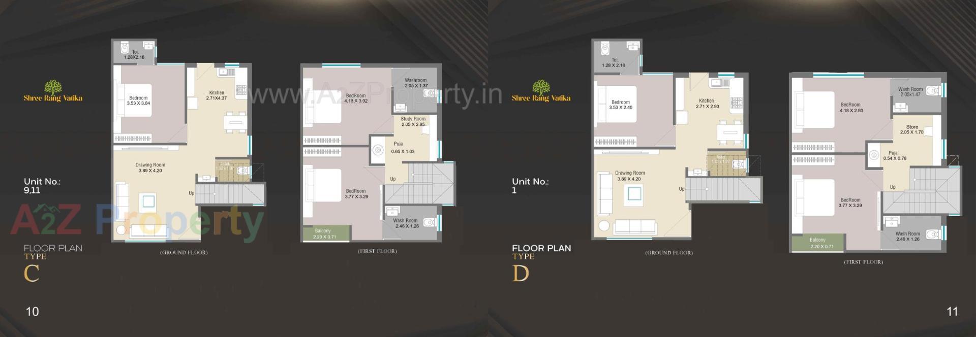 Layout of real estate project Shree Rang Vatika located at Karjan, Vadodara, Gujarat