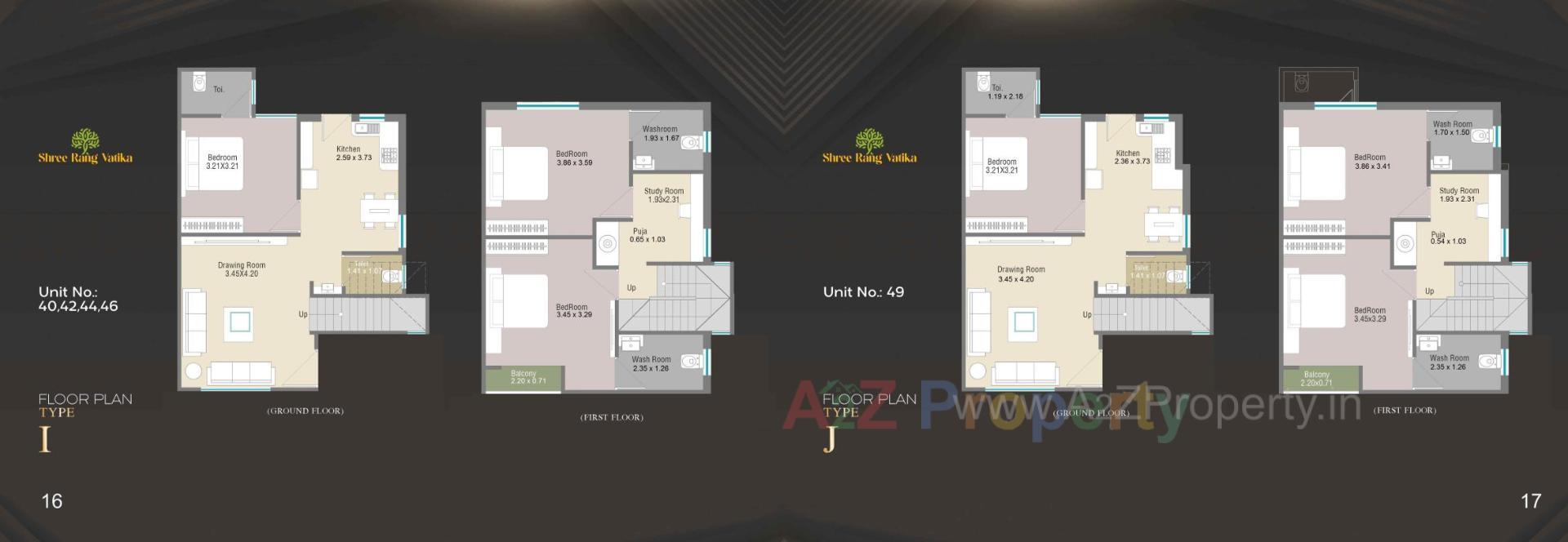 Layout of real estate project Shree Rang Vatika located at Karjan, Vadodara, Gujarat