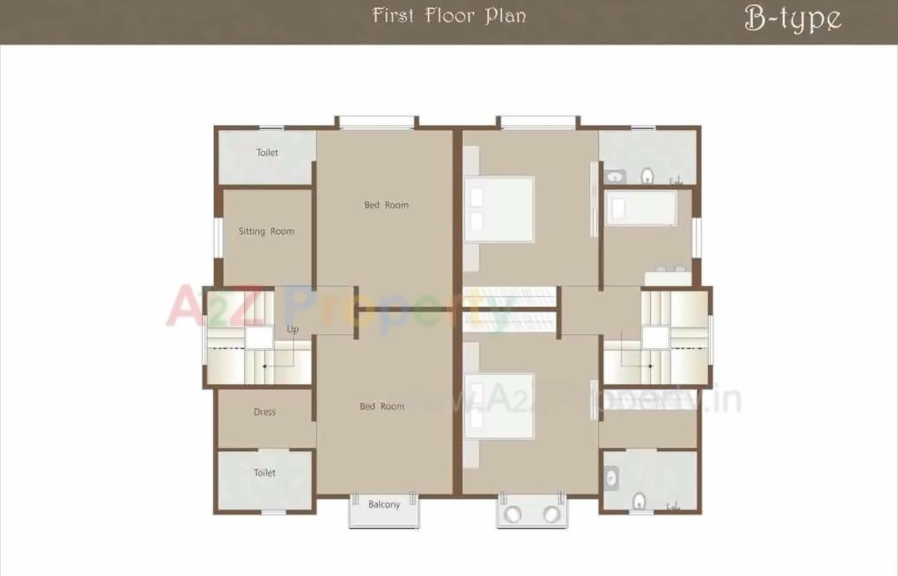Layout of real estate project Shree Rang Villa located at Sayajipura, Vadodara, Gujarat