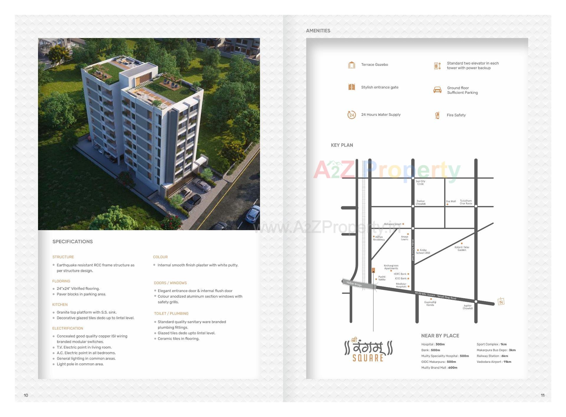  of real estate project Shree Rangam Square located at Vadsar, Vadodara, Gujarat