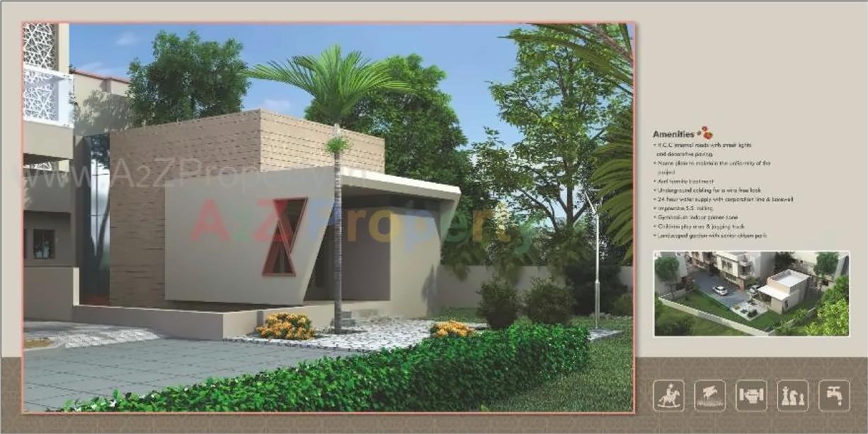 3D Elevation of real estate project Shree Rangam Vintage located at Sayajipura, Vadodara, Gujarat