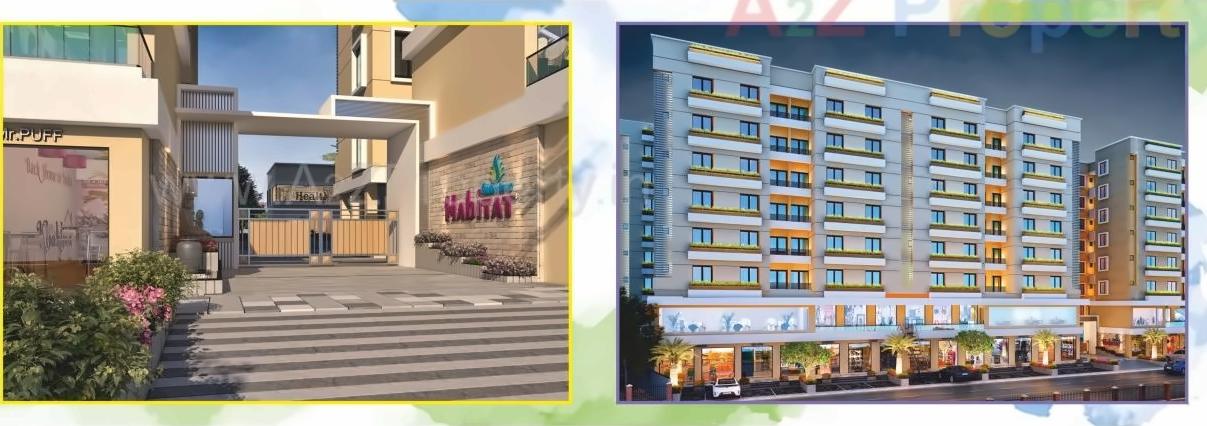 3D Elevation of real estate project Shree Siddheshwar Habitat located at Tarsali, Vadodara, Gujarat