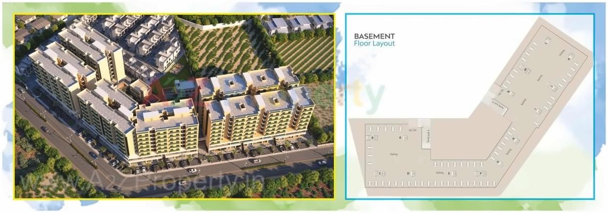 Layout of real estate project Shree Siddheshwar Habitat located at Tarsali, Vadodara, Gujarat