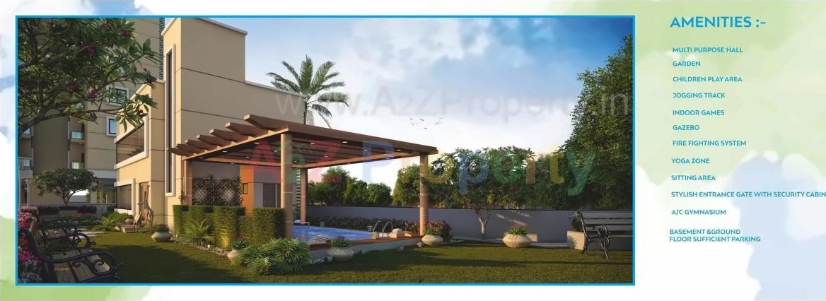 3D Elevation of real estate project Shree Siddheshwar Habitat located at Tarsali, Vadodara, Gujarat