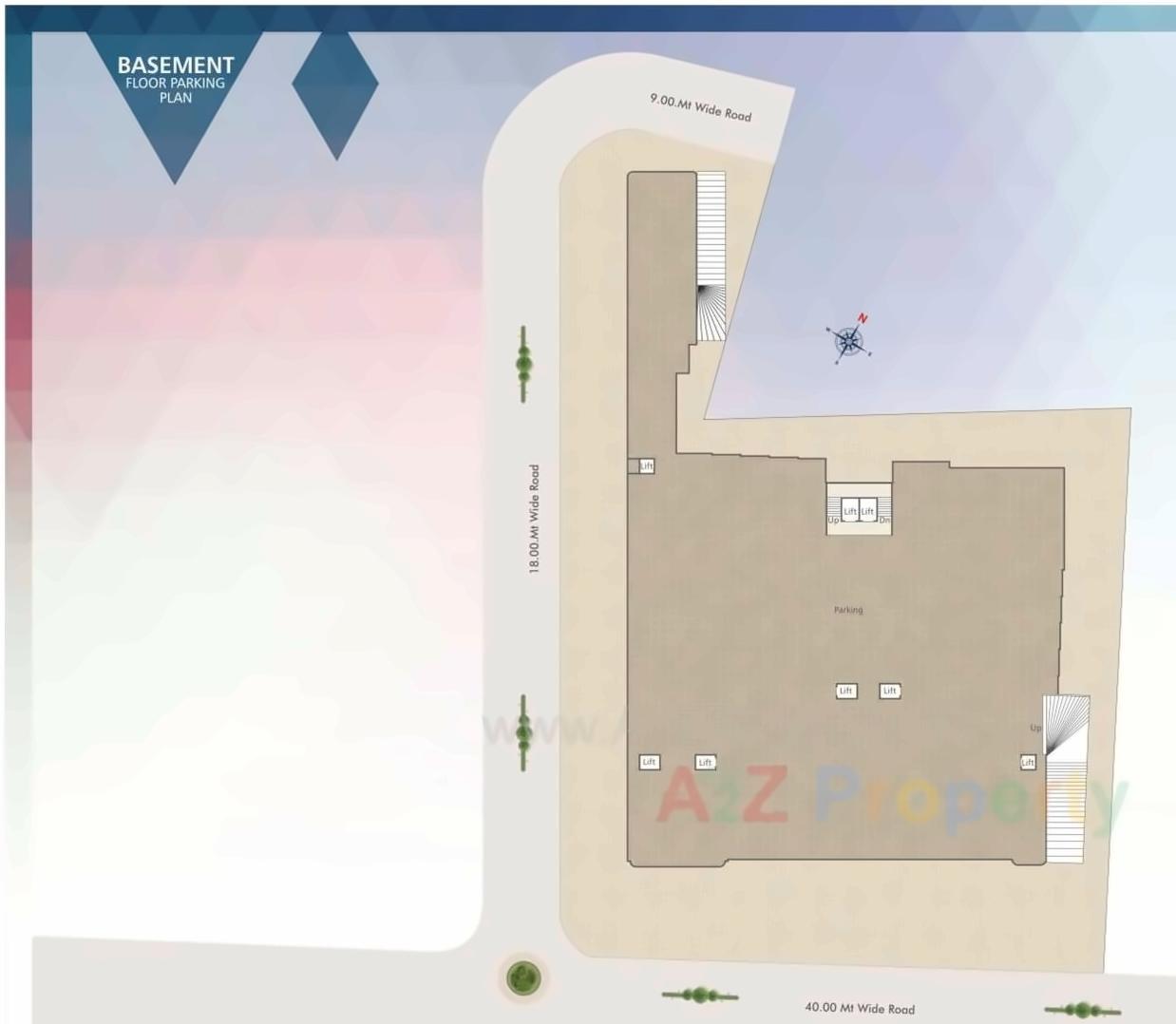 Layout of real estate project Shree Siddheshwar Hallmark located at Bapod, Vadodara, Gujarat
