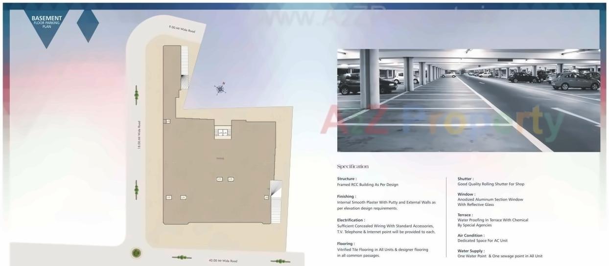 Layout of real estate project Shree Siddheshwar Hallmark located at Bapod, Vadodara, Gujarat