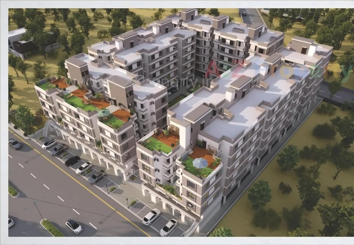 3D Elevation of real estate project Shree Siddheshwar Happiness located at Kapurai, Vadodara, Gujarat