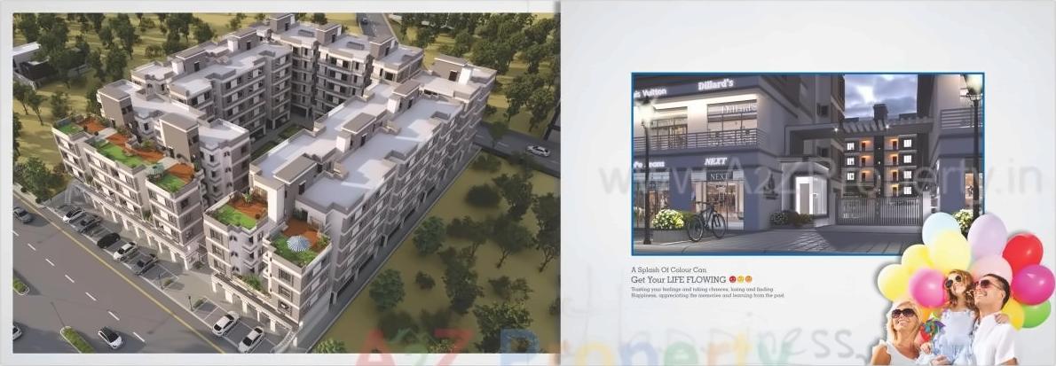 3D Elevation of real estate project Shree Siddheshwar Happiness located at Kapurai, Vadodara, Gujarat