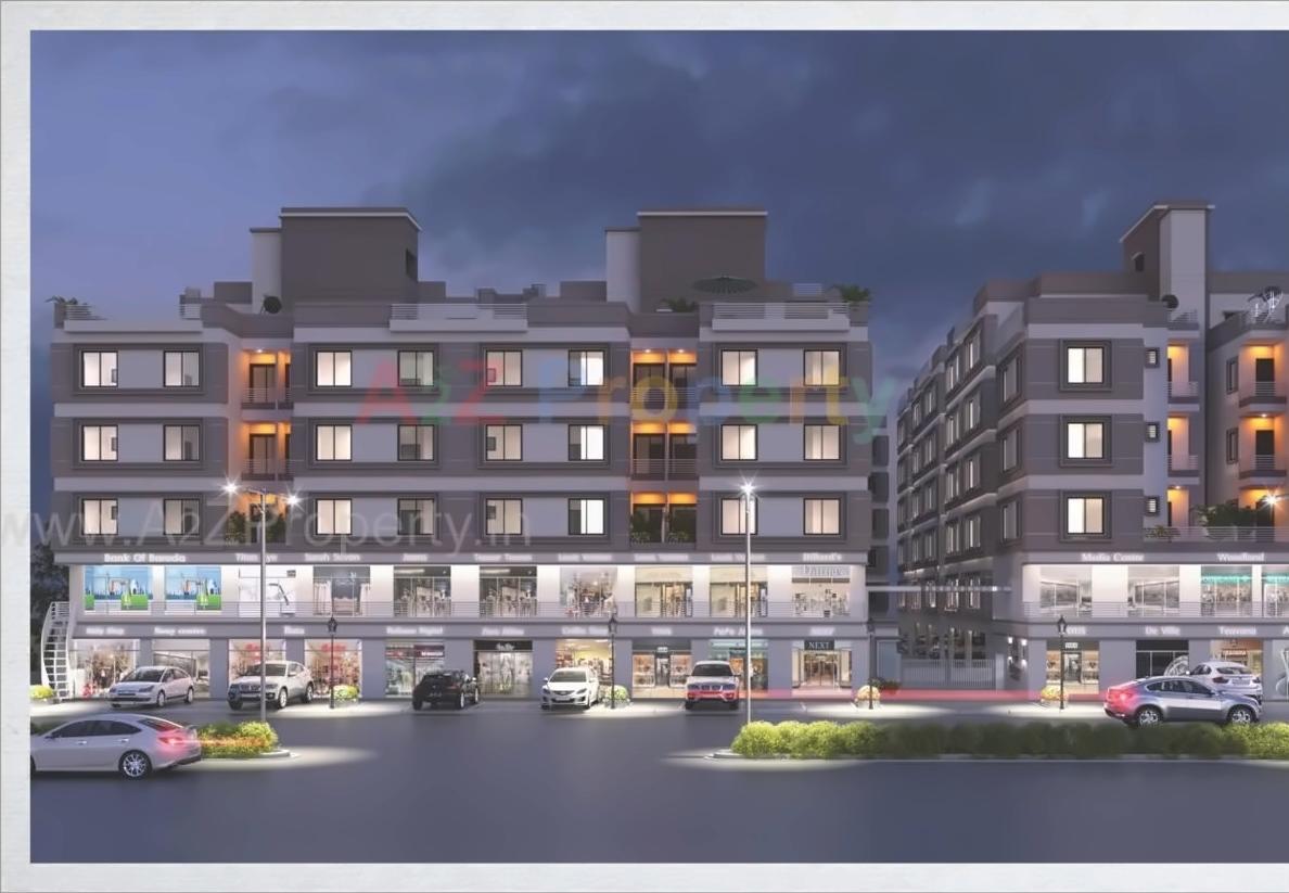 3D Elevation of real estate project Shree Siddheshwar Happiness located at Kapurai, Vadodara, Gujarat