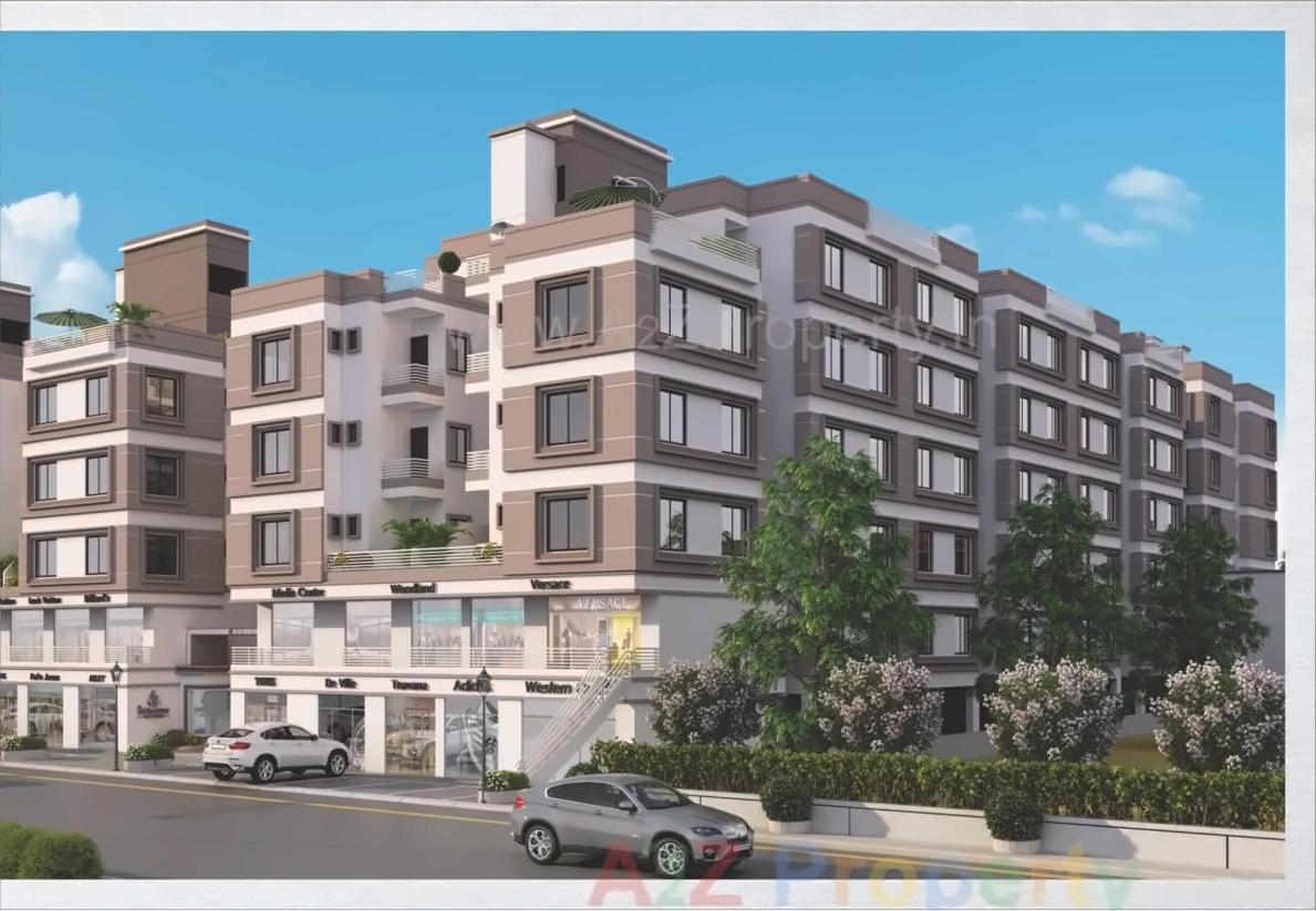 3D Elevation of real estate project Shree Siddheshwar Happiness located at Kapurai, Vadodara, Gujarat