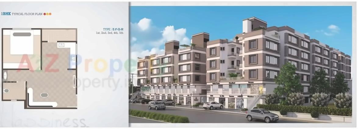 Layout of real estate project Shree Siddheshwar Happiness located at Kapurai, Vadodara, Gujarat