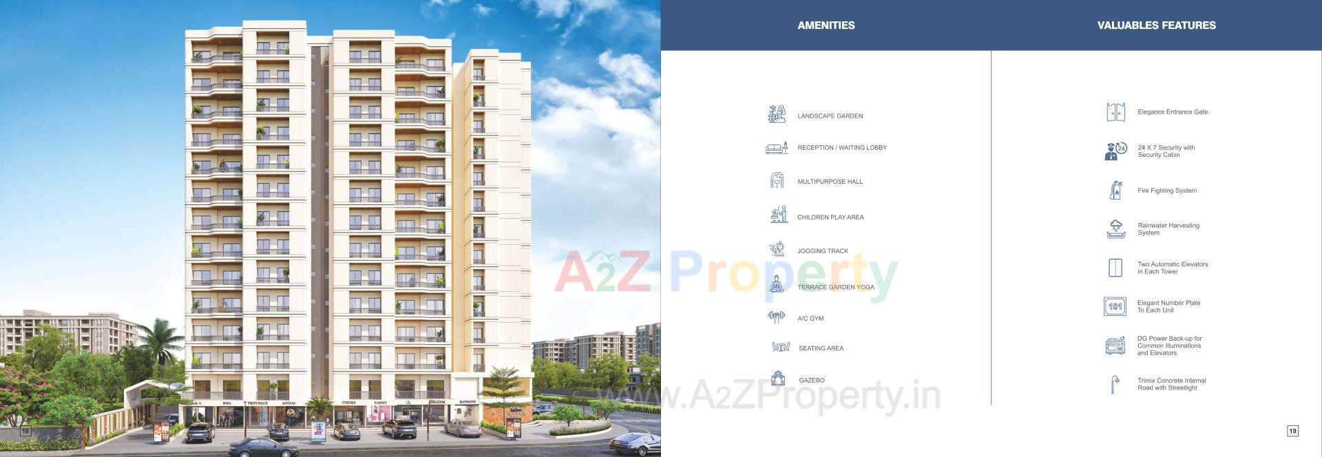 3D Elevation of real estate project Shree Siddheshwar Happylife located at Vadsar, Vadodara, Gujarat