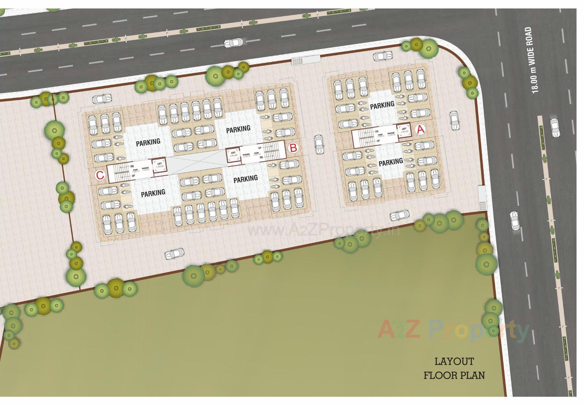 Layout of real estate project Shree Siddheshwar Hari Darshan located at Chhani, Vadodara, Gujarat
