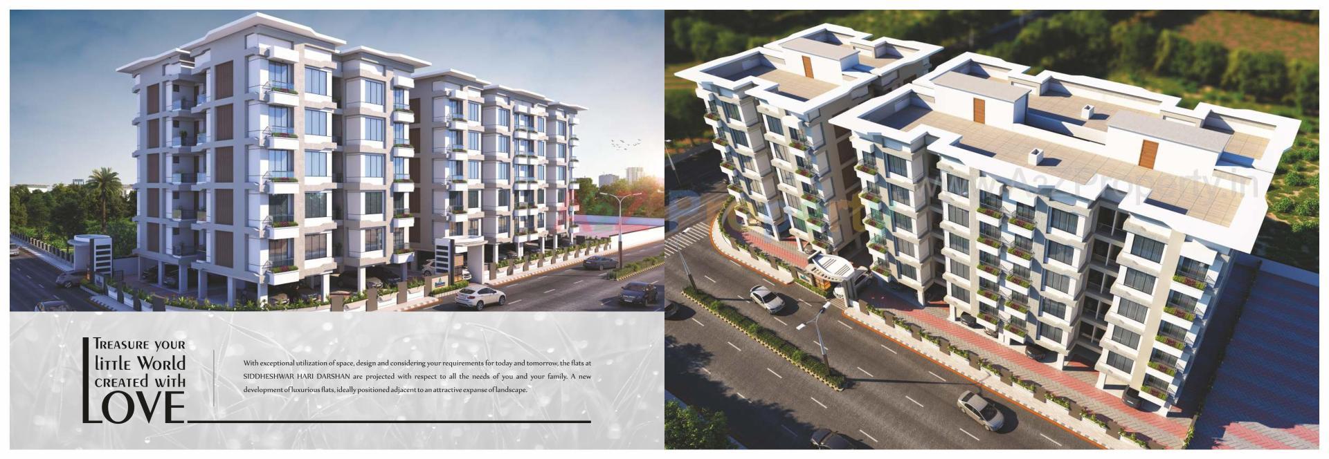 3D Elevation of real estate project Shree Siddheshwar Hari Darshan located at Chhani, Vadodara, Gujarat