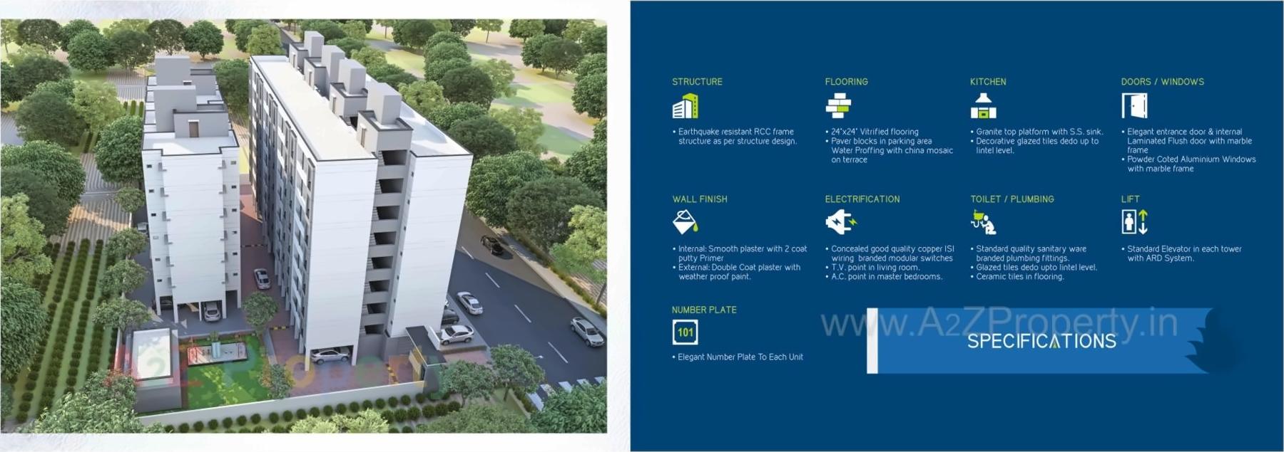 Layout of real estate project Shree Siddheshwar Havan located at Tarsali, Vadodara, Gujarat