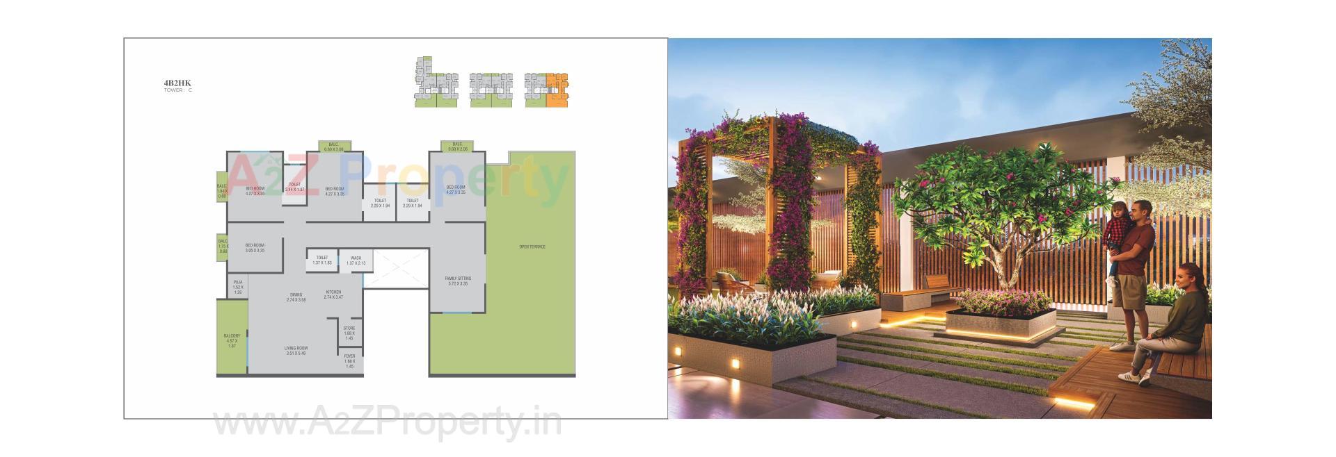Layout of real estate project Shree Siddheshwar Havelock located at Sama, Vadodara, Gujarat