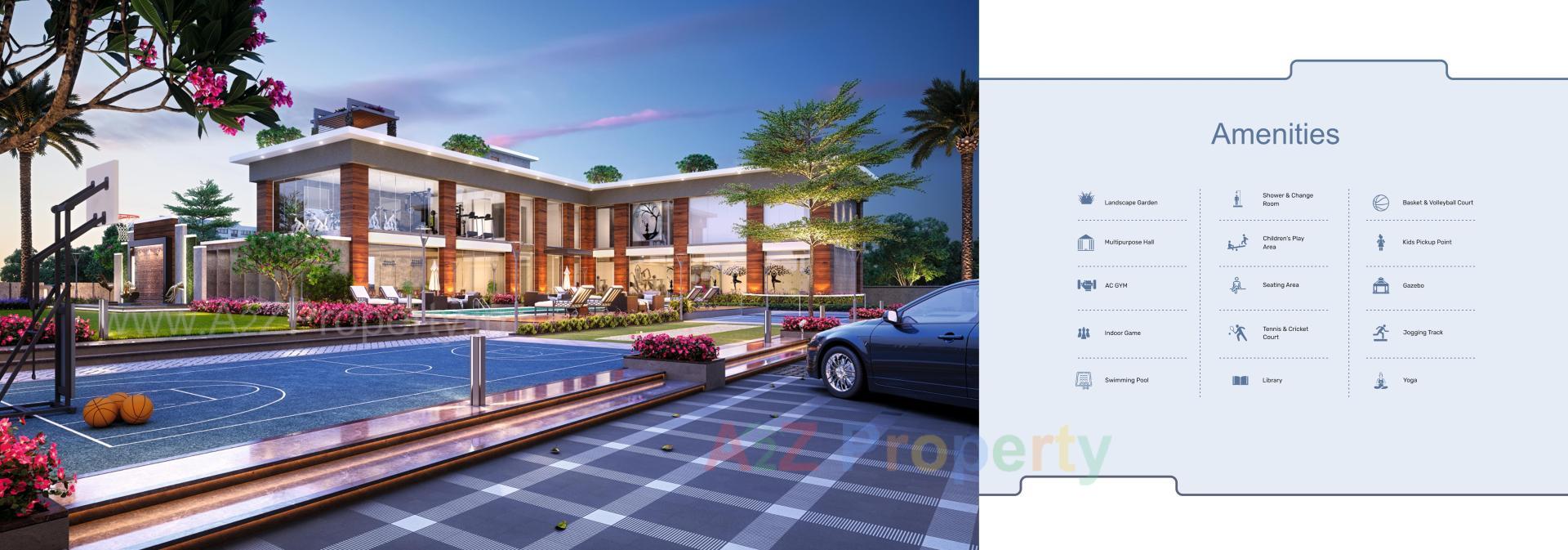 3D Elevation of real estate project Shree Siddheshwar Hazelwood located at Vadod, Vadodara, Gujarat