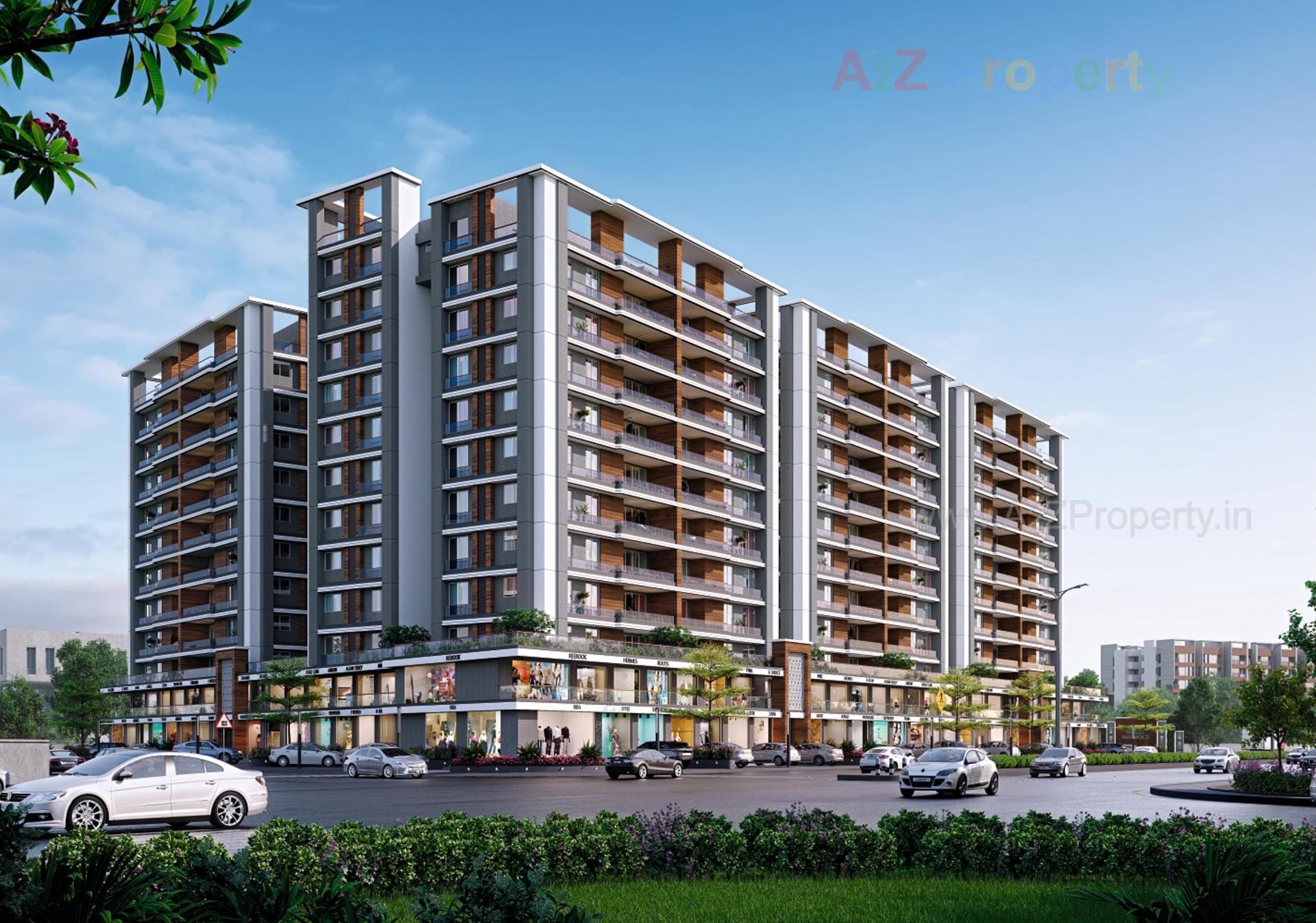 3D Elevation of real estate project Shree Siddheshwar Hazelwood located at Vadod, Vadodara, Gujarat