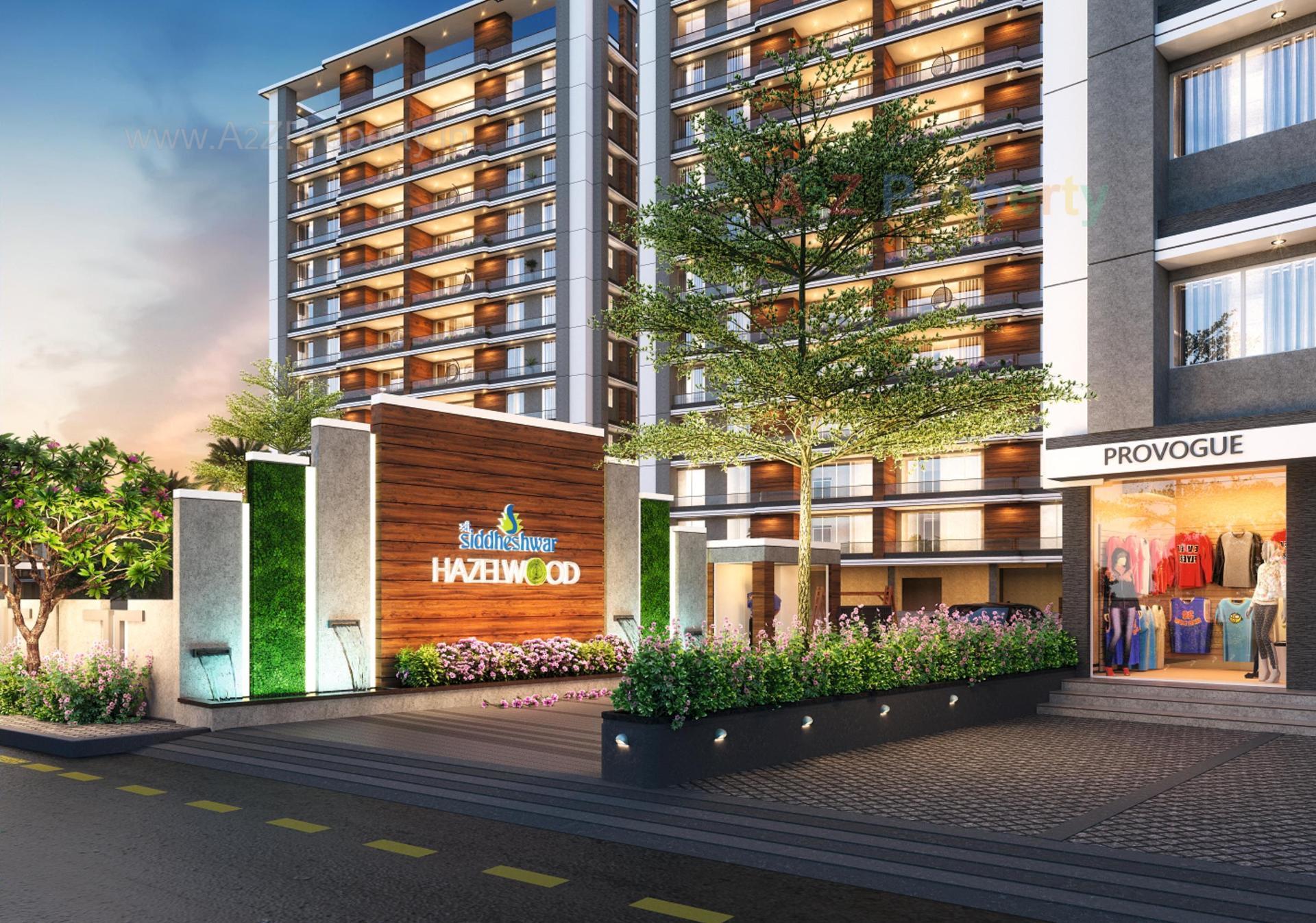 3D Elevation of real estate project Shree Siddheshwar Hazelwood located at Vadod, Vadodara, Gujarat