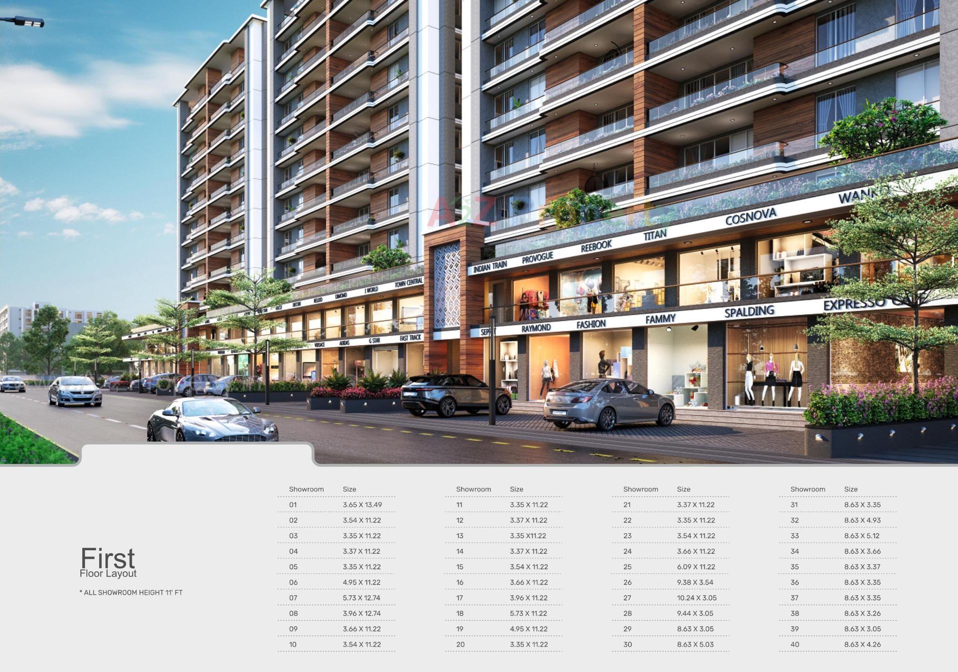 3D Elevation of real estate project Shree Siddheshwar Hazelwood located at Vadod, Vadodara, Gujarat