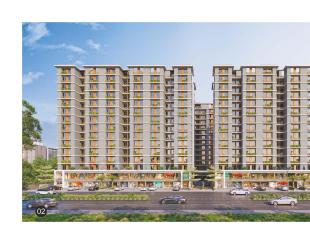 Elevation of real estate project Shree Siddheshwar Helenium located at Chhani, Vadodara, Gujarat