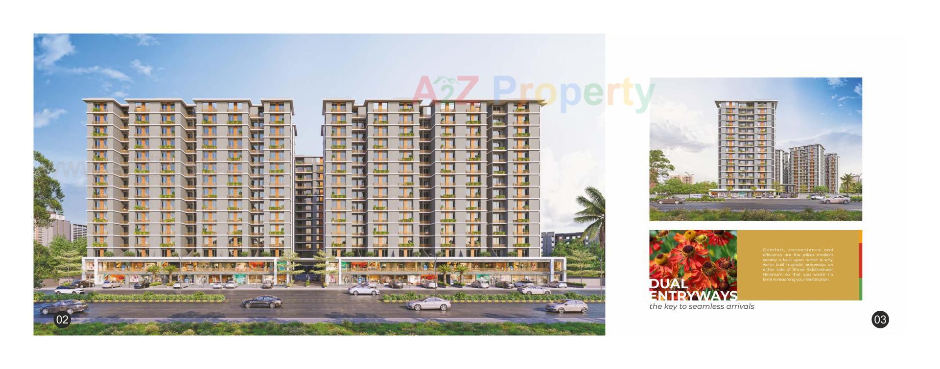 3D Elevation of real estate project Shree Siddheshwar Helenium located at Chhani, Vadodara, Gujarat