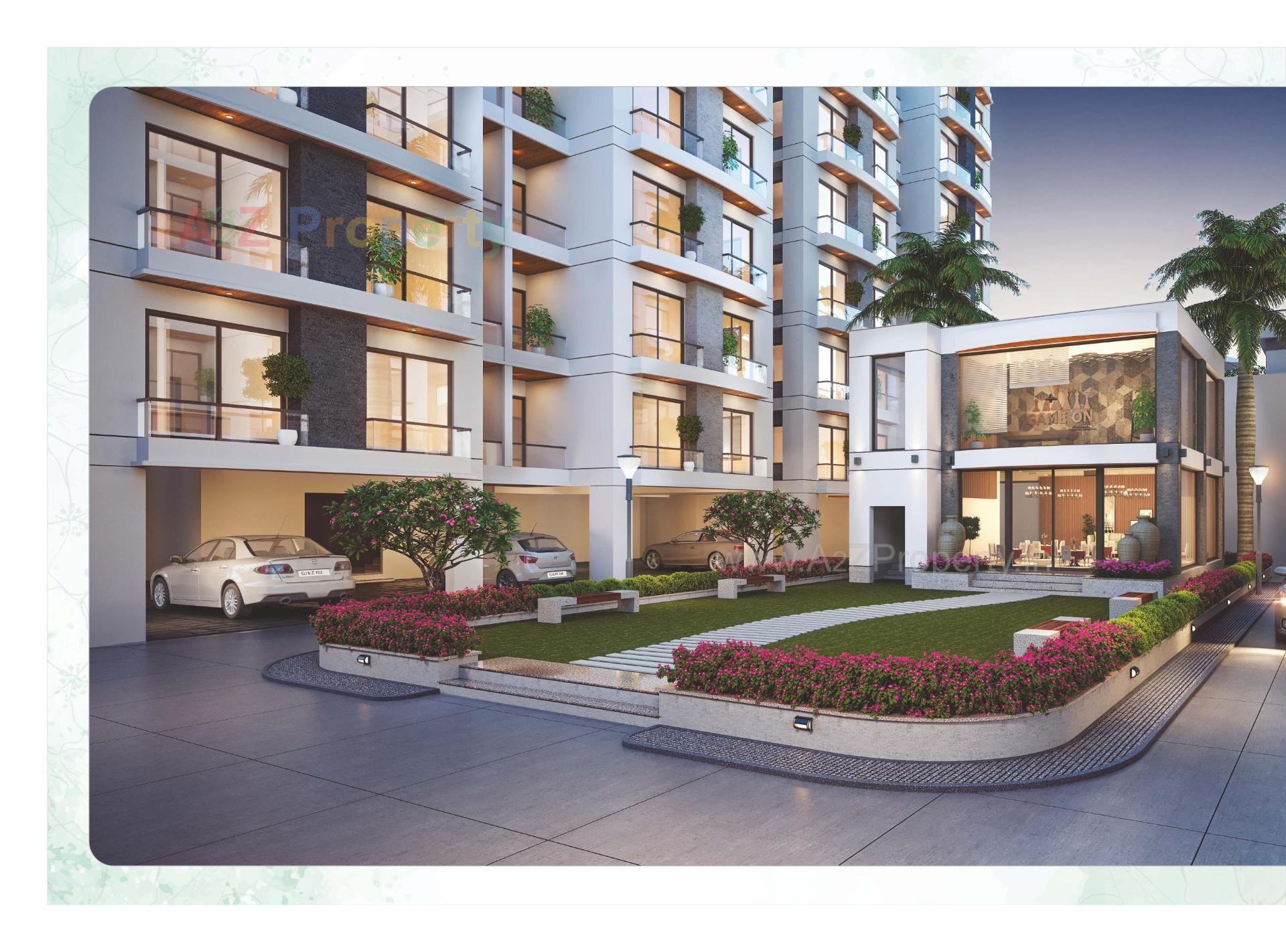 3D Elevation of real estate project Shree Siddheshwar Heliconia located at Danteshwar, Vadodara, Gujarat