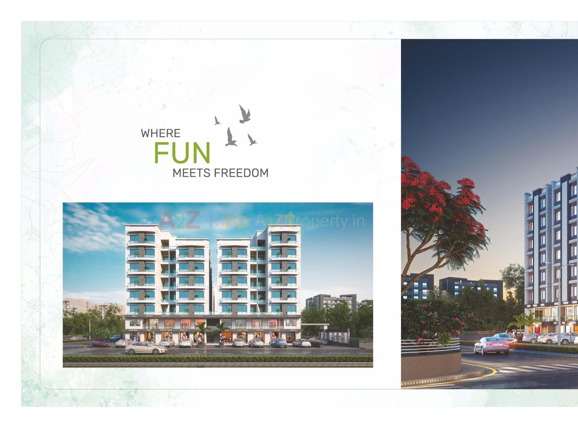 3D Elevation of real estate project Shree Siddheshwar Heliconia located at Danteshwar, Vadodara, Gujarat