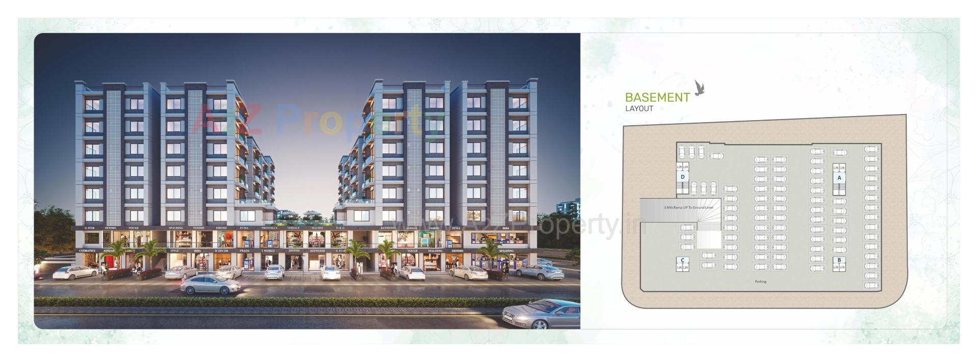 Layout of real estate project Shree Siddheshwar Heliconia located at Danteshwar, Vadodara, Gujarat