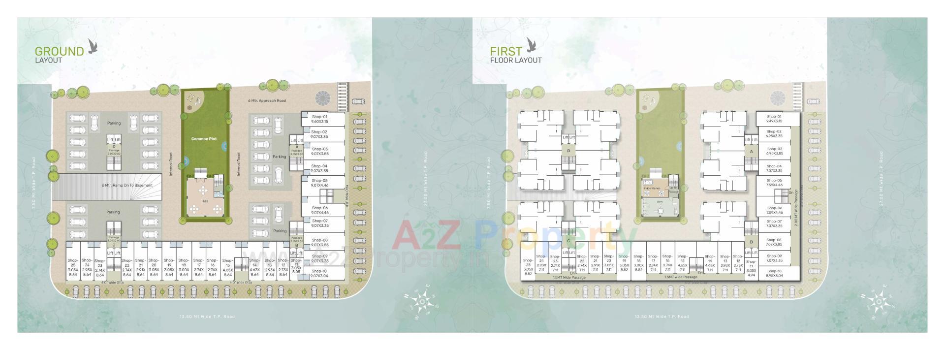 Layout of real estate project Shree Siddheshwar Heliconia located at Danteshwar, Vadodara, Gujarat
