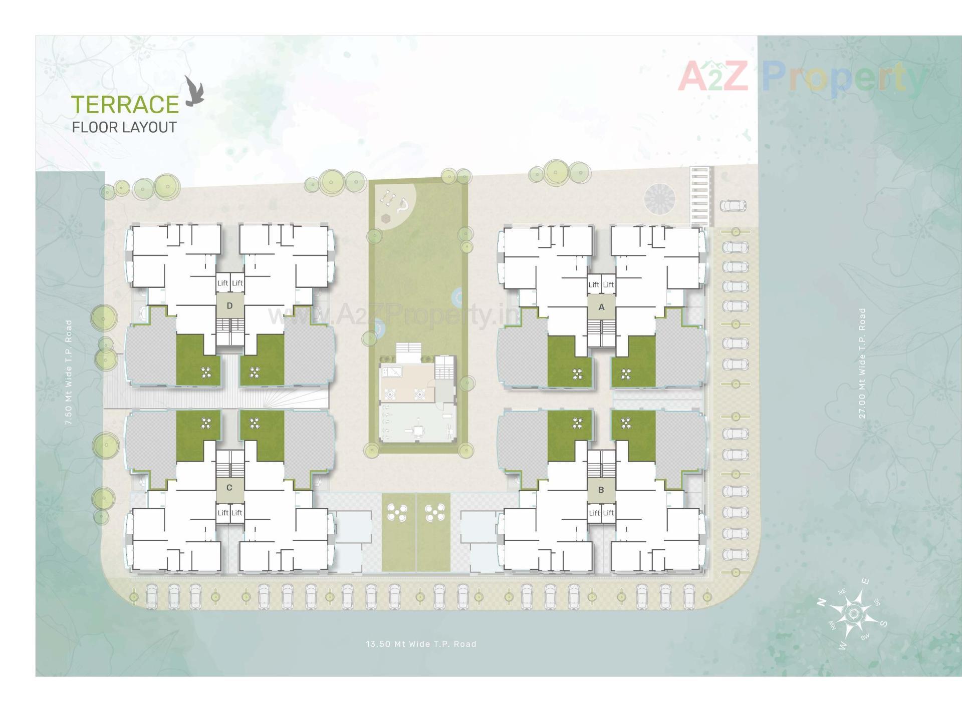Layout of real estate project Shree Siddheshwar Heliconia located at Danteshwar, Vadodara, Gujarat