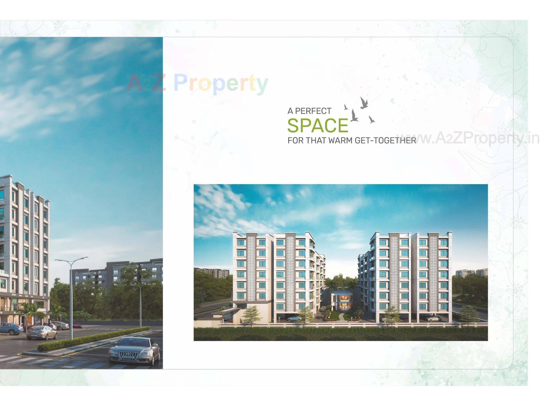 3D Elevation of real estate project Shree Siddheshwar Heliconia located at Danteshwar, Vadodara, Gujarat